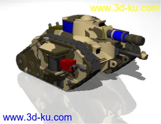 3D打印模型[3DS]机甲战争武器套件--蓝军的图片