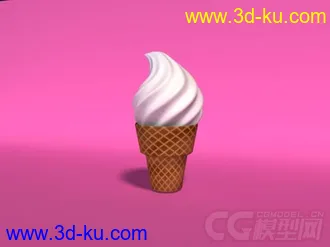 3D打印模型冰激凌的图片
