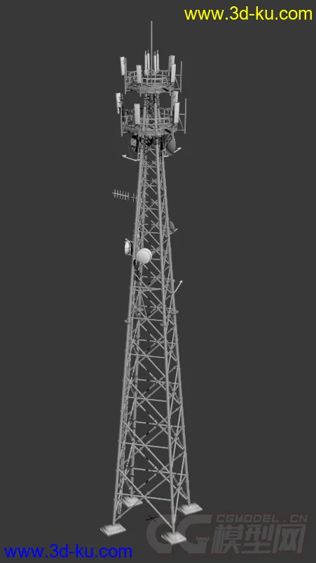 联通4g基站 联通信号发射塔模型的图片1