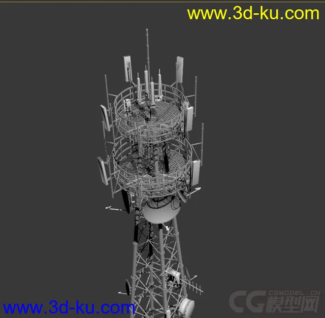联通4g基站 联通信号发射塔模型的图片2