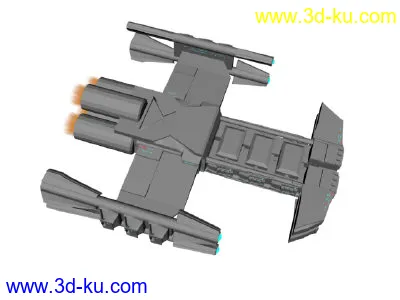 [MAX]星际争霸人类大舰模型的图片1