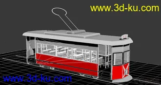 3D打印模型有轨电车的图片