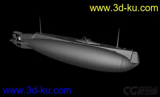 3D打印模型霍兰号潜艇 潜艇鼻祖的图片