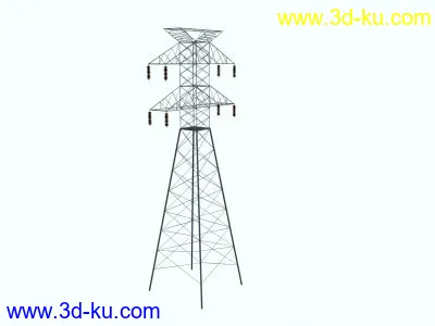 [MAX]高压电线塔模型的图片1