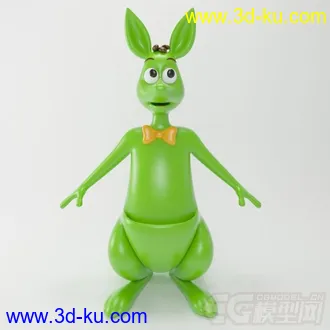 3D打印模型六一礼物--卡通袋鼠与熊的图片