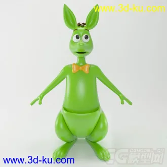 3D打印模型六一礼物--卡通袋鼠与熊的图片