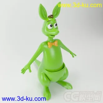3D打印模型六一礼物--卡通袋鼠与熊的图片