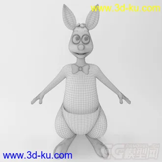 3D打印模型六一礼物--卡通袋鼠与熊的图片