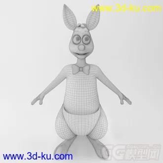 3D打印模型六一礼物--卡通袋鼠与熊的图片