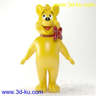 3D打印模型六一礼物--卡通袋鼠与熊的图片