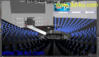 3D打印模型摔跤比赛场地  格斗比赛场地 格斗场的图片