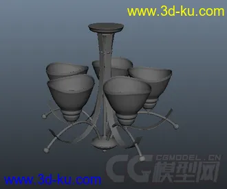 吊灯模型maya的图片