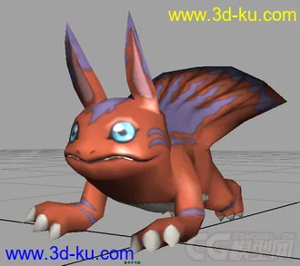 3D打印模型【数码宝贝】艾力兽的图片