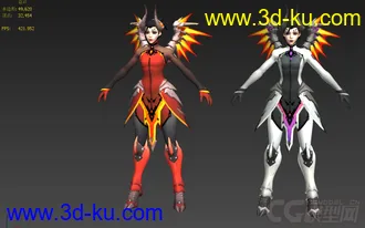 守望先锋模型 恶魔天使的图片