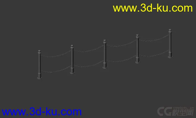 锁链栏杆模型的图片1
