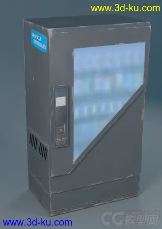 3D打印模型低面数售货机 大场景用的图片