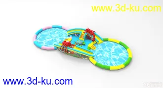 3D打印模型充气水滑梯的图片