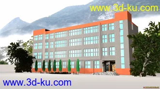 3D打印模型小楼房的图片