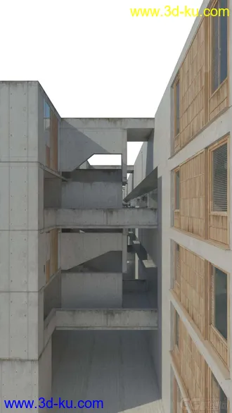 3D打印模型萨尔克生物研究所_路易斯·康的图片