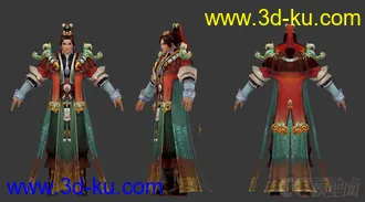 笑傲江湖人物模型第二批39个模型加贴图UV原画的图片
