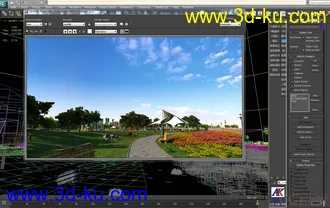3D打印模型小路景观透视的图片
