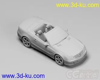 3D打印模型敞篷跑车 奔驰一辆的图片
