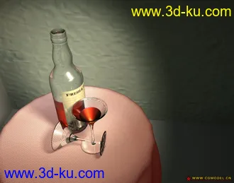 3D打印模型自己做的酒瓶···的图片