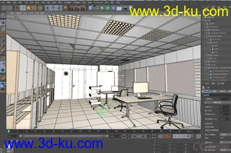 3D打印模型小型办公室 简易办公室的图片