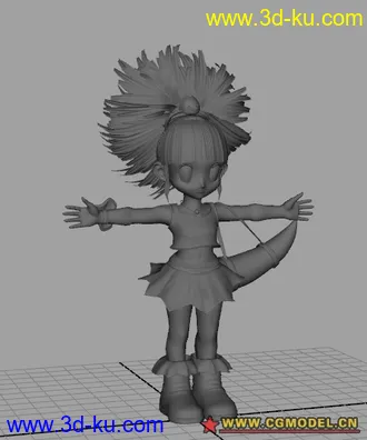 3D打印模型頗可愛的小蘿莉的图片