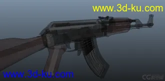 3D打印模型AK47有材质精模的图片