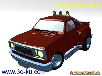 3D打印模型卡通材质（三渲二）汽车的图片