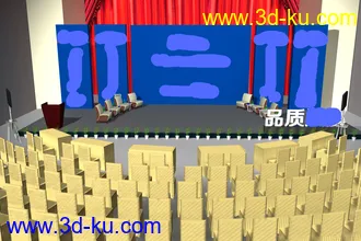 3D打印模型某市商政论坛场景设计的图片