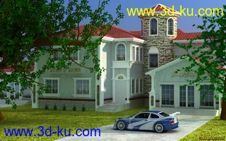 3D打印模型别墅外景的图片