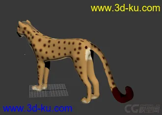 3D打印模型卡通豹子 卡通猎豹的图片