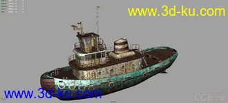 3D打印模型破旧的船的图片