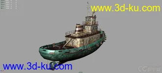 3D打印模型破旧的船的图片