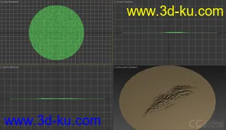 3D打印模型台湾岛地形 有高差 有贴图的图片