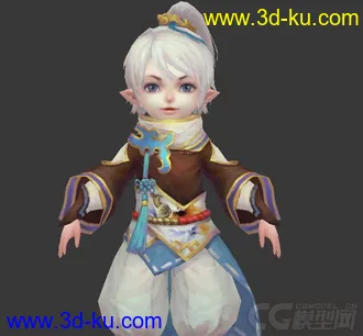 3D打印模型灵夙某游戏高精度低模免费下载的图片