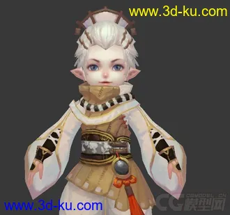 3D打印模型灵夙某游戏高精度低模免费下载的图片