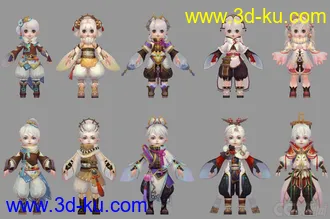 3D打印模型灵夙某游戏高精度低模免费下载的图片