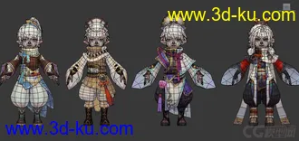 3D打印模型灵夙某游戏高精度低模免费下载的图片