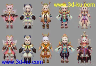 3D打印模型灵夙某游戏高精度低模免费下载的图片