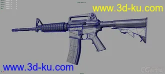 3D打印模型卡宾枪m4a1的图片