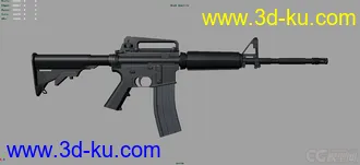 3D打印模型卡宾枪m4a1的图片