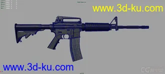 3D打印模型卡宾枪m4a1的图片