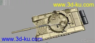 3D打印模型T-72主战坦克的图片