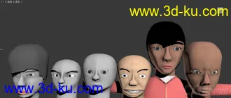 3D打印模型人头合成的图片