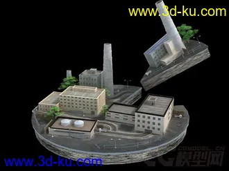 3D打印模型旧工厂、污染的图片