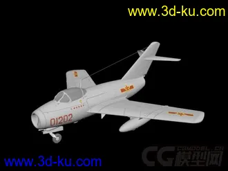 3D打印模型解放军歼--5飞机的图片