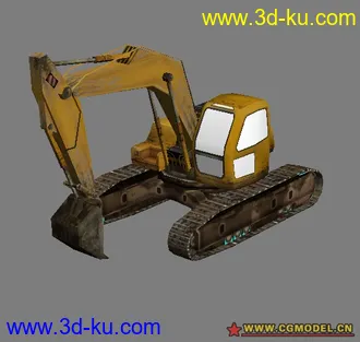 3D打印模型工地的挖土车的图片